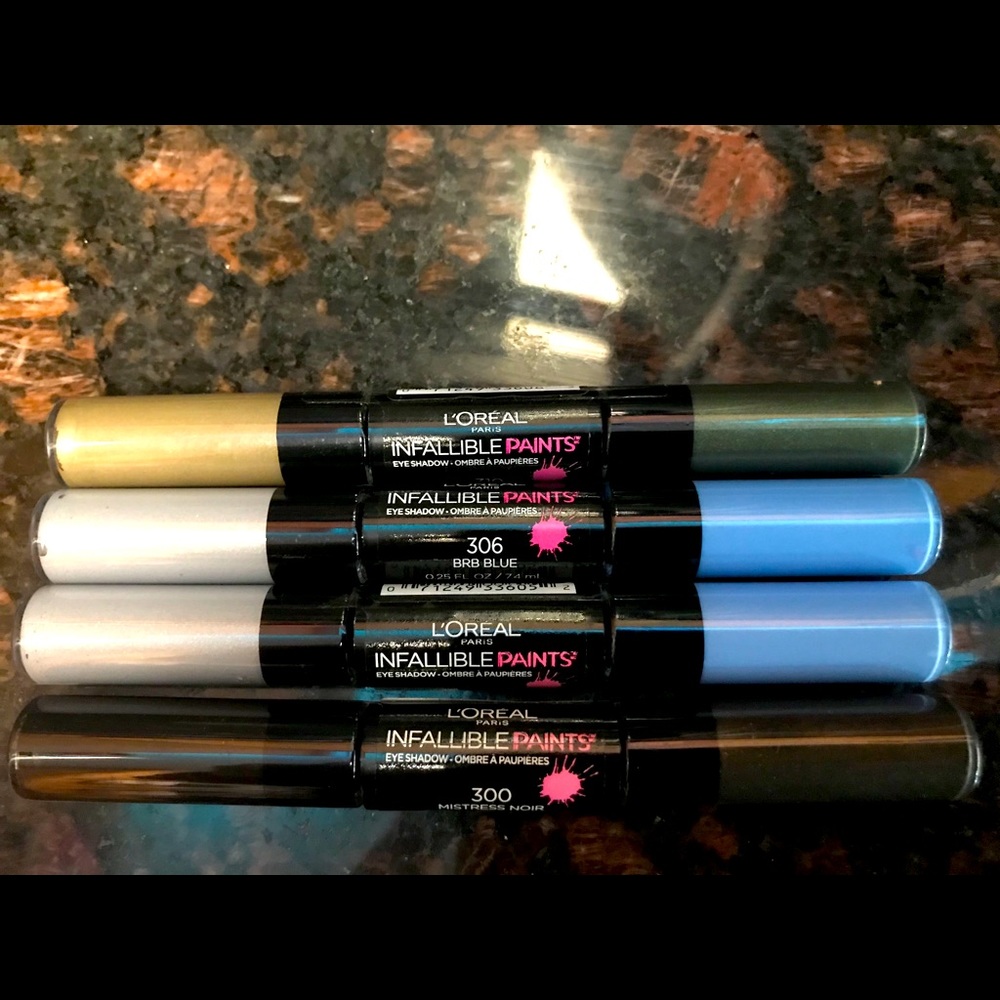 NWT lot of 4 L’Oréal Infallible Paints Eye Shadow